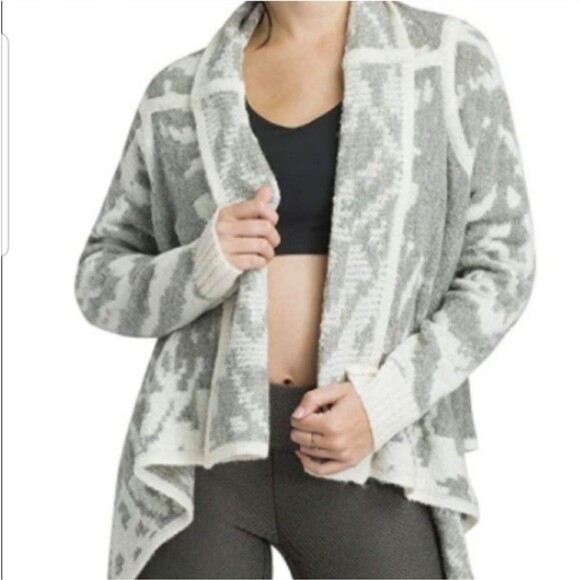 Prana Alberta Reversible Wool Blend Shawl Open Front Cardigan Sweater Size XL - Picture 1 of 8